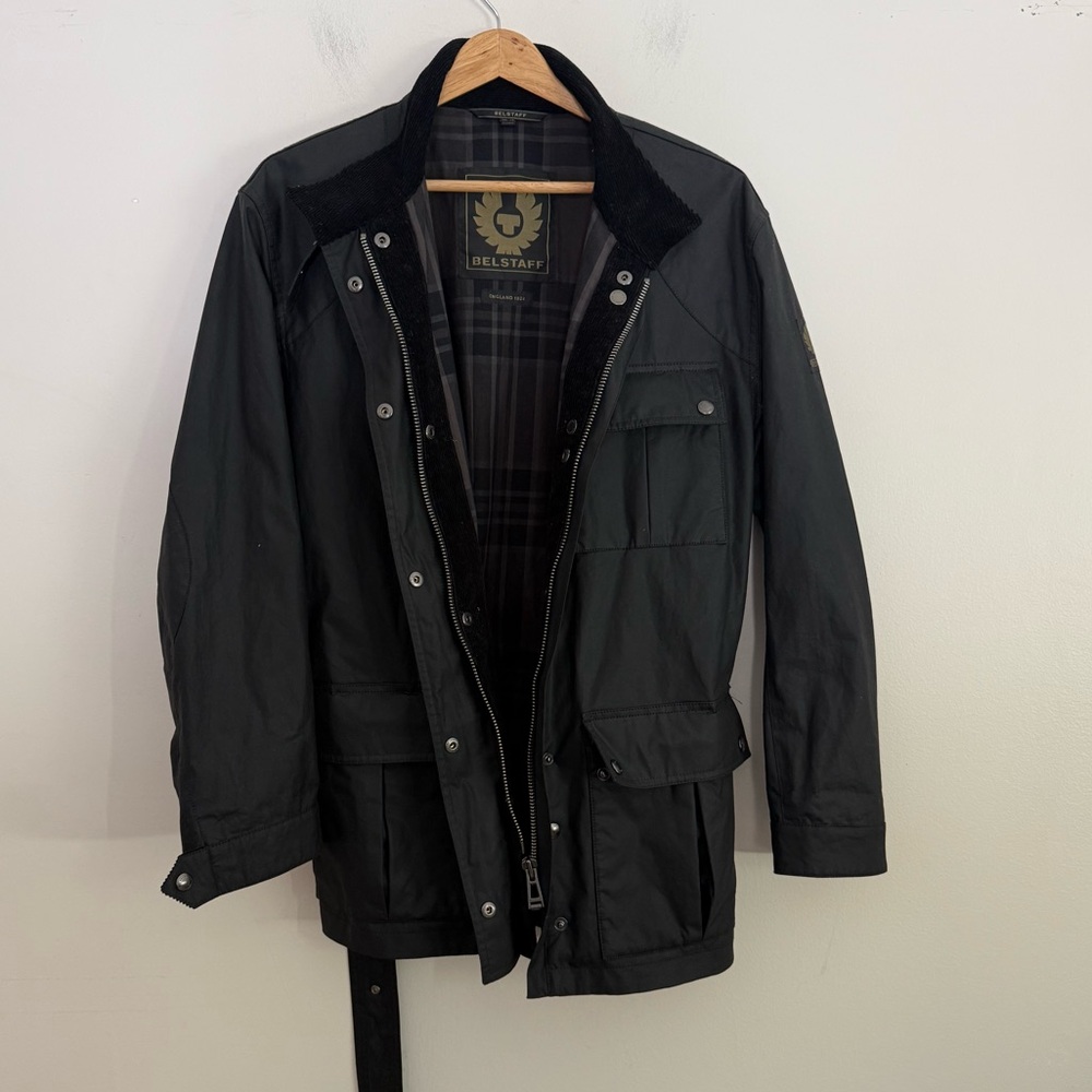 Belstaff  Heirloom Trialmaster Jacket, Black coated jacket size 14 - Picture 10 of 17